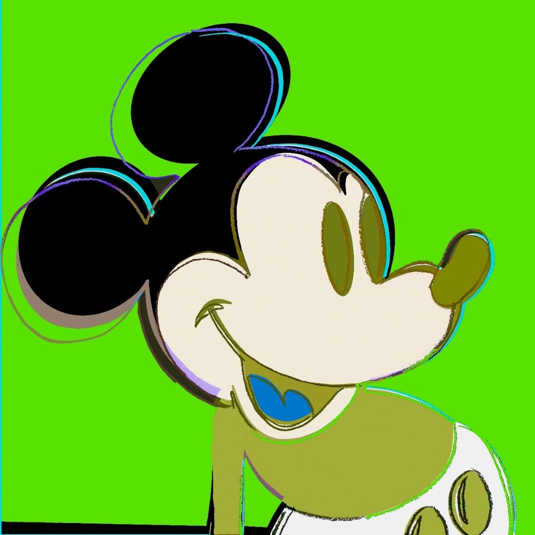 Andy Warhol - Myths - Mickey Mouse - Screenprint with Diamond Dust (1 of 2)