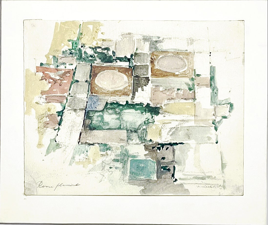 Jan Michels - Watercolor - Hand signed: Jan MIECHELS (Arnhem 1916 - 1996)As an artist, he is self-taught. In 1940, together with his brother Henk, the graphic artist, he rented the Bolkstoren, a tower of the old city wall in Arnhem and set