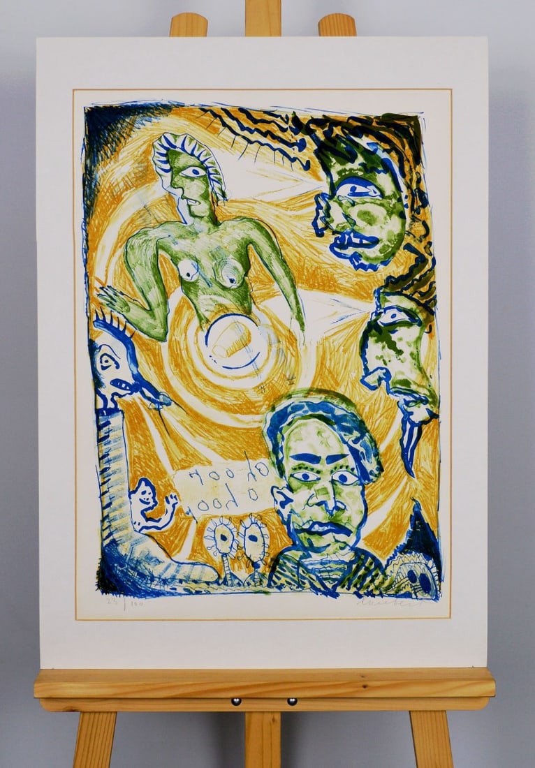 Lucebert - Lithograph - Handsigned - 2