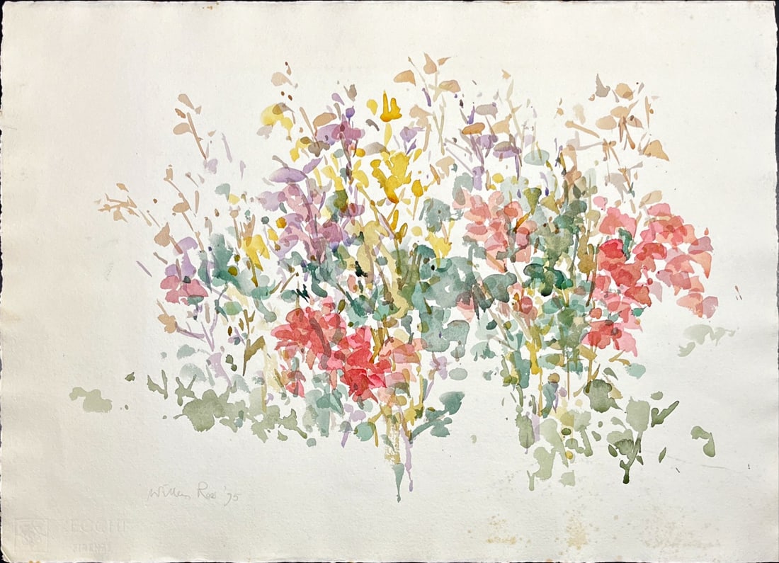 Willem Roos - Watercolor - Hand signed: Willem Roos is a Dutch Postwar & Contemporary artist who was born in 1950.Beautiful water color of a Dutch artist. Dutch school.Comes from the collection of the municipality of The Hague, The