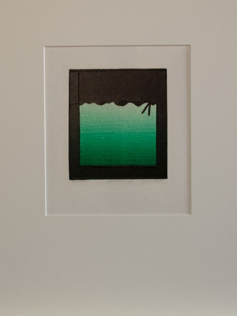 Gieryszewski, Ryszard - Embossing.: Hand-Signed by the Artist. Ryszard Gieryszewski is a Polish painter, he was born in 1936 in Warsaw,Ryszard Gieryszewski studied at the Academy of Fine Arts in Warsaw and he graduated in 1964. His