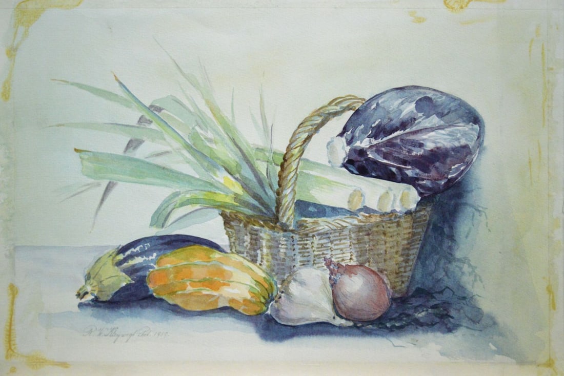 Kleijweg-Pot, R.W. - Water Color - Handsigned: Handsigned. Completely framed, Passe Partout and glass.