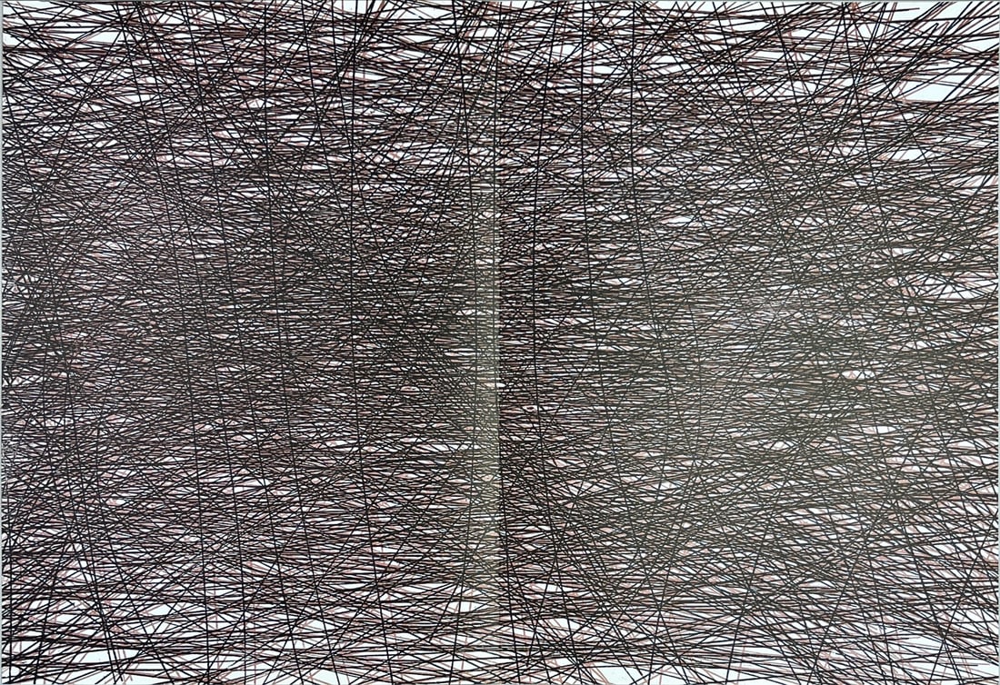 Pol Bury - Derriere le Miroir No. 178 - 1st Edition - 1969: Original lithograph, cover executed for Derriere le Miroir, n° 178, 1969. Published in Paris by Maeght. There is text on verso. Alain Le Yaouanc - Page from Derriere le MiroirDouble page with