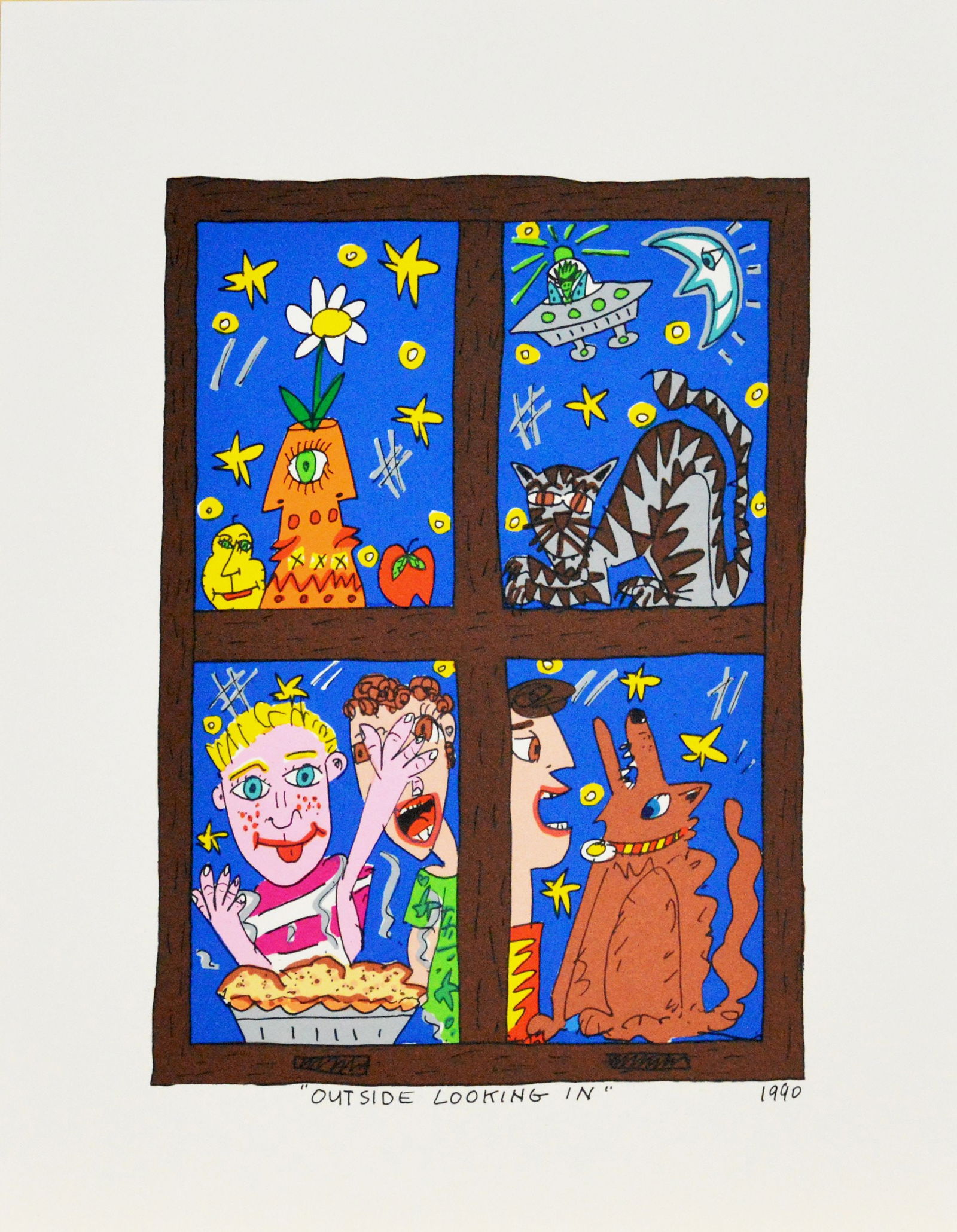 Rizzi, James - Silkscreen.: Provenance: John Szoke Collection, New York. Proof ('Flat-Print ') outside the regular edition as 3D construction. For each edition there are some so-called 'overruns'. These are of great importance