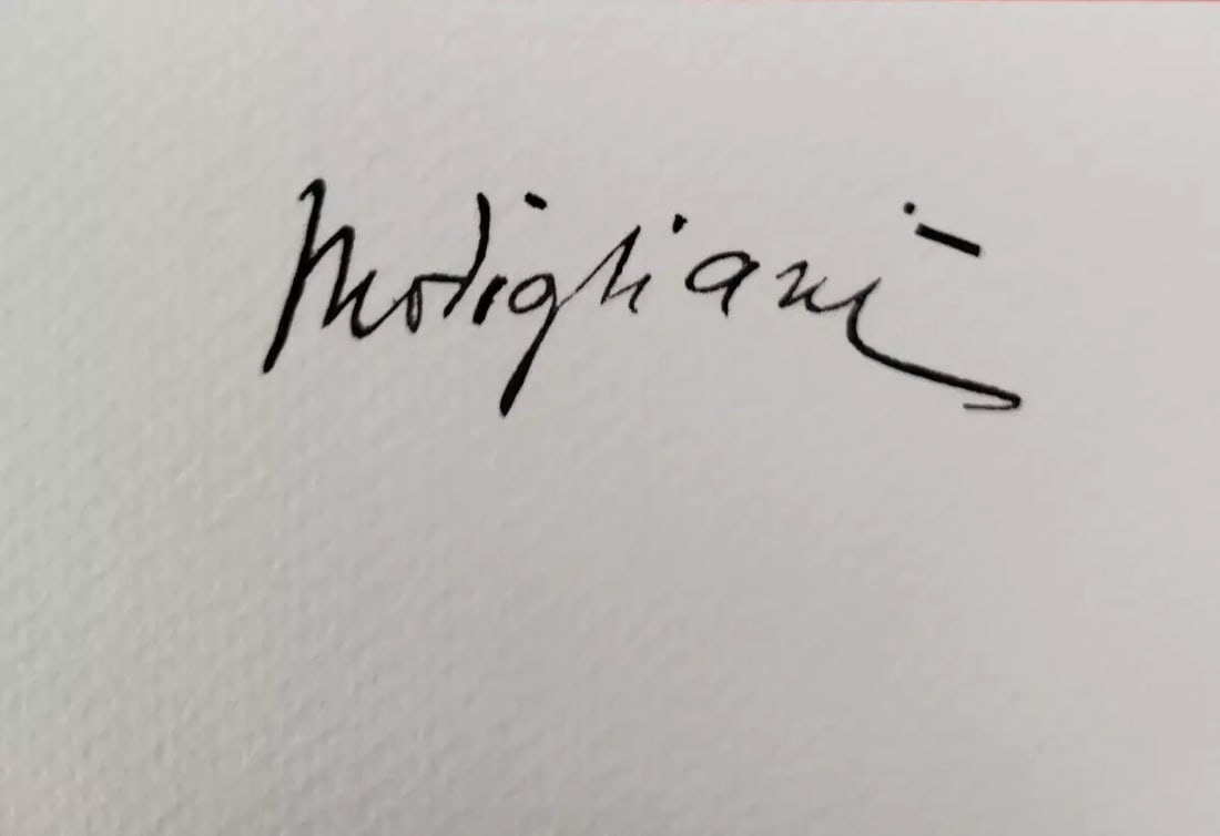 Amedeo Modigliani - Lithograph - Signed - 2