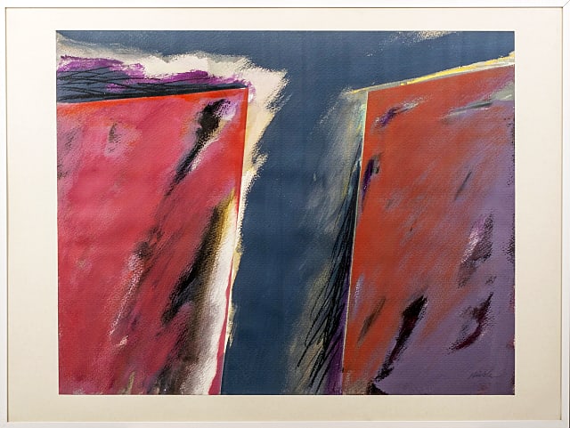 José ?lvarez Niebla - Gouache - Handsigned: Josep Alvarez Niebla 1945-2021He studied Fine Arts in Tetuan, which he extended to Seville , Barcelona and Paris . In 1962 he decided to settle in Girona where he actively participated in the life of