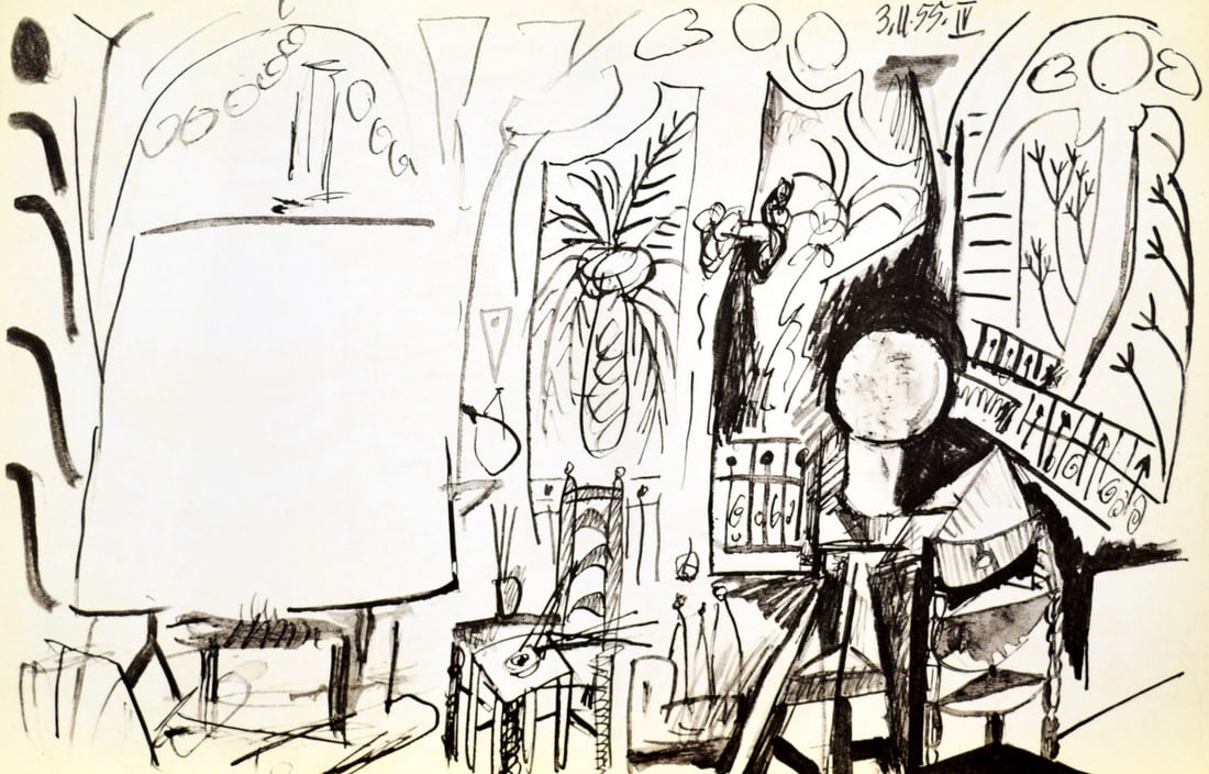 Picasso, Pablo, after - Carnet de la Californie: Picasso, Pablo, after lithograph | Carnet Californie #PABLOPICASSO (1881-1973) CARNET de la CALIFORNIE Lithograph 15.11.55 Pablo Picasso lithograph | Carnet de la Californie Medium: lithograph (after