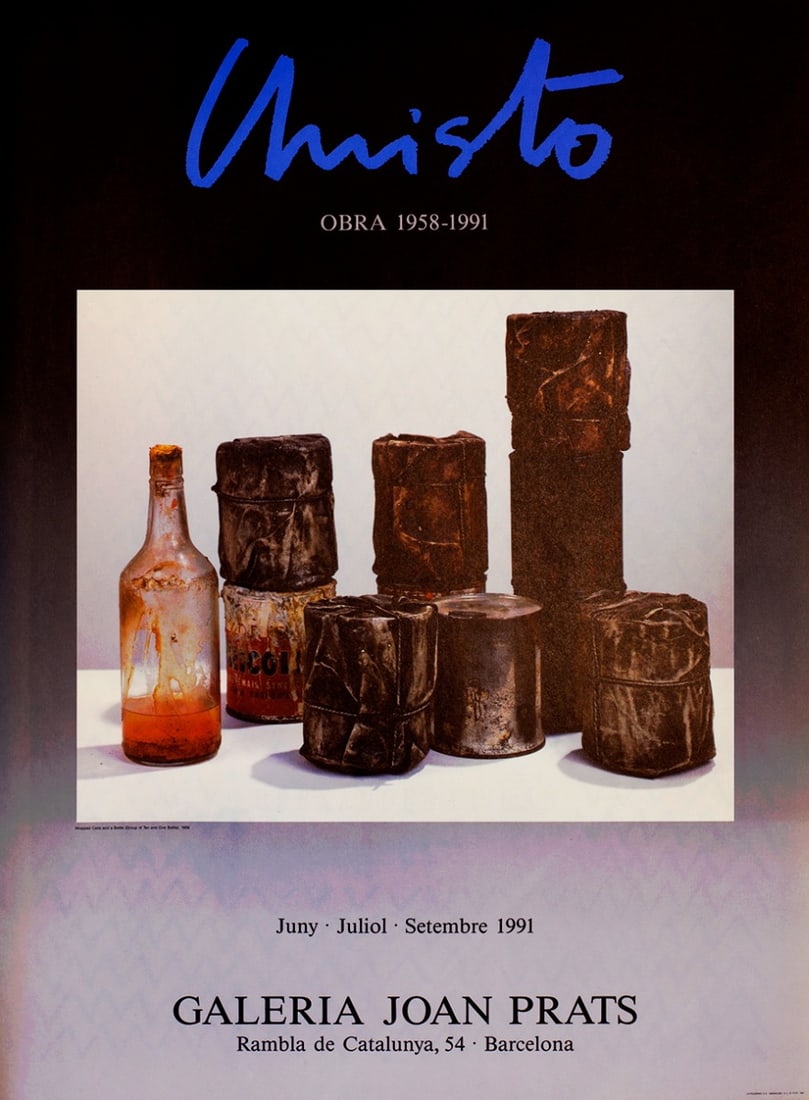 Christo - Poster Galeria Joan Prats: Original Offset Lithography Exhibition Poster for the 1991 Exhibition at Galeria Joan Prats, BarcelonaArtist: Vladimirov Javacheff Christo (1935 Bulgaria)Technique: LithographyPrinter: La Poligrafa, B