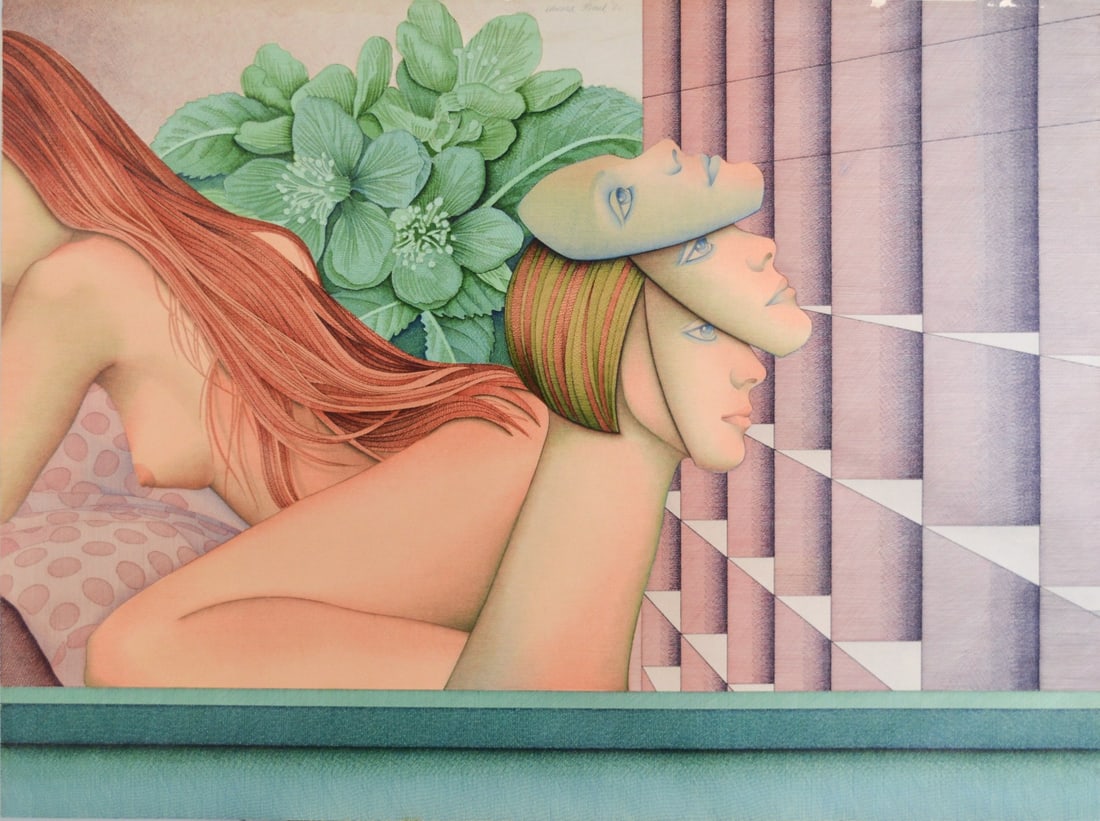 Edward Holzel - Mixed Techniques - Hand-signed: Edward Holzel 1941- Educated at the Academy of Visual Arts (The Hague)Free Academy (The Hague), Painter, draftsman, penciller.Member of the Professional Association of Visual Artists BBKPulchri