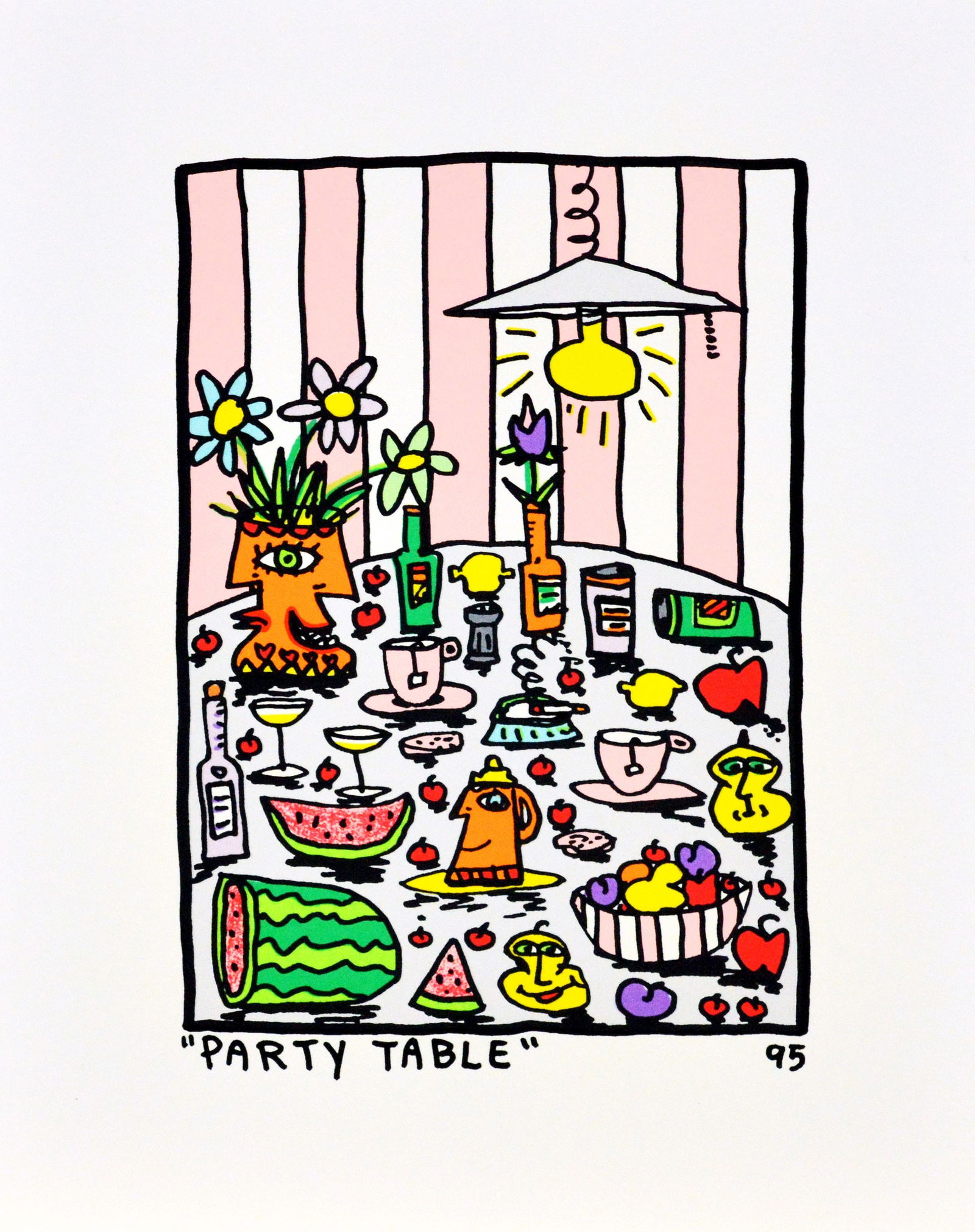 Rizzi, James - Silkscreen.: Provenance: John Szoke Collection, New York. Proof ('Flat-Print ') outside the regular edition as 3D construction. For each edition there are some so-called 'overruns'. These are of great importance f