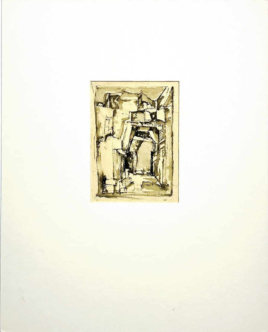 Jan Michels - Ink Gouache - Hand signed: Jan MIECHELS (Arnhem 1916 - 1996)As an artist, he is self-taught. In 1940, together with his brother Henk, the graphic artist, he rented the Bolkstoren, a tower of the old city wall in Arnhem and set