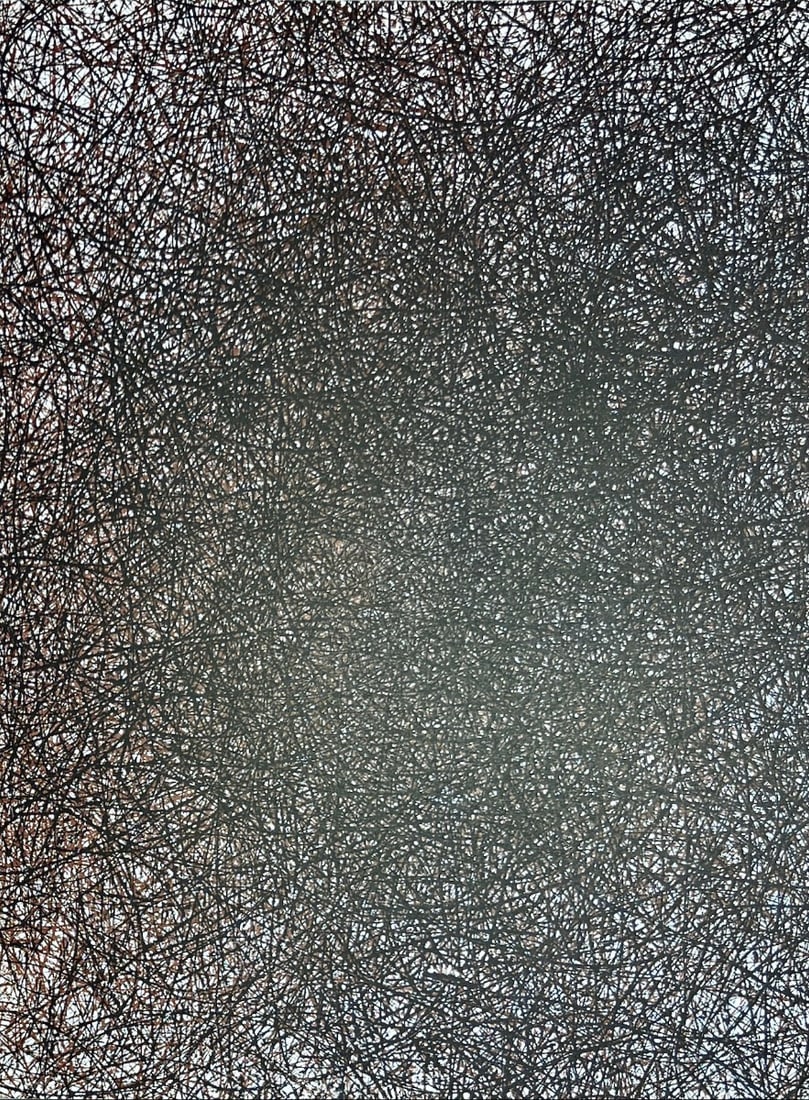 Pol Bury - Derriere le Miroir No. 178 - 1st Edition - 1969: Original lithograph, cover executed for Derriere le Miroir, n° 178, 1969. Published in Paris by Maeght. There is text on verso. Page from Derriere le MiroirDouble page with centre foldVery rarely