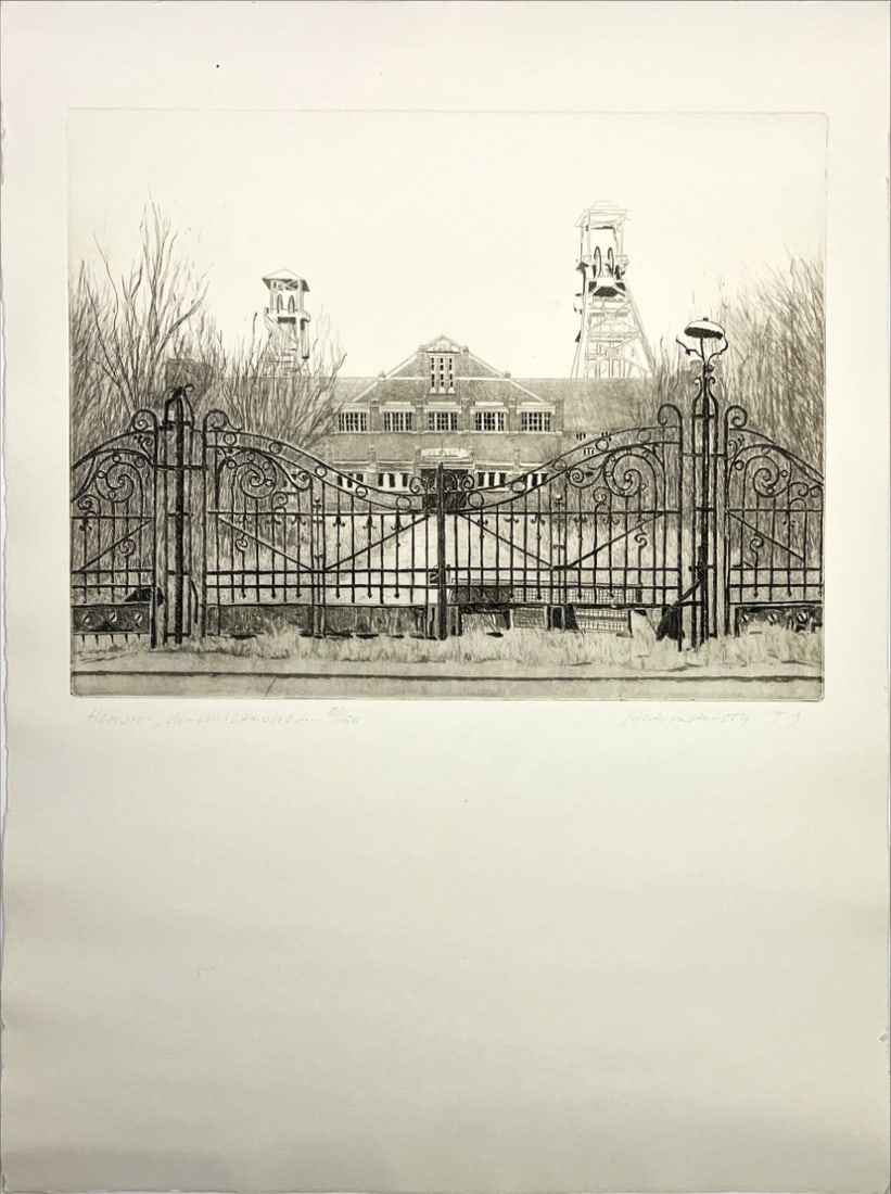 Jan Hein van Rooy - Etching - Hand signed: Jan Hein van Rooy 1940 - 2024 Dutch artist.Educated at the Academy of Fine Arts in Arnhem, Jan Hein van Rooy developed a precise and contemplative visual language rooted in the Dutch realist