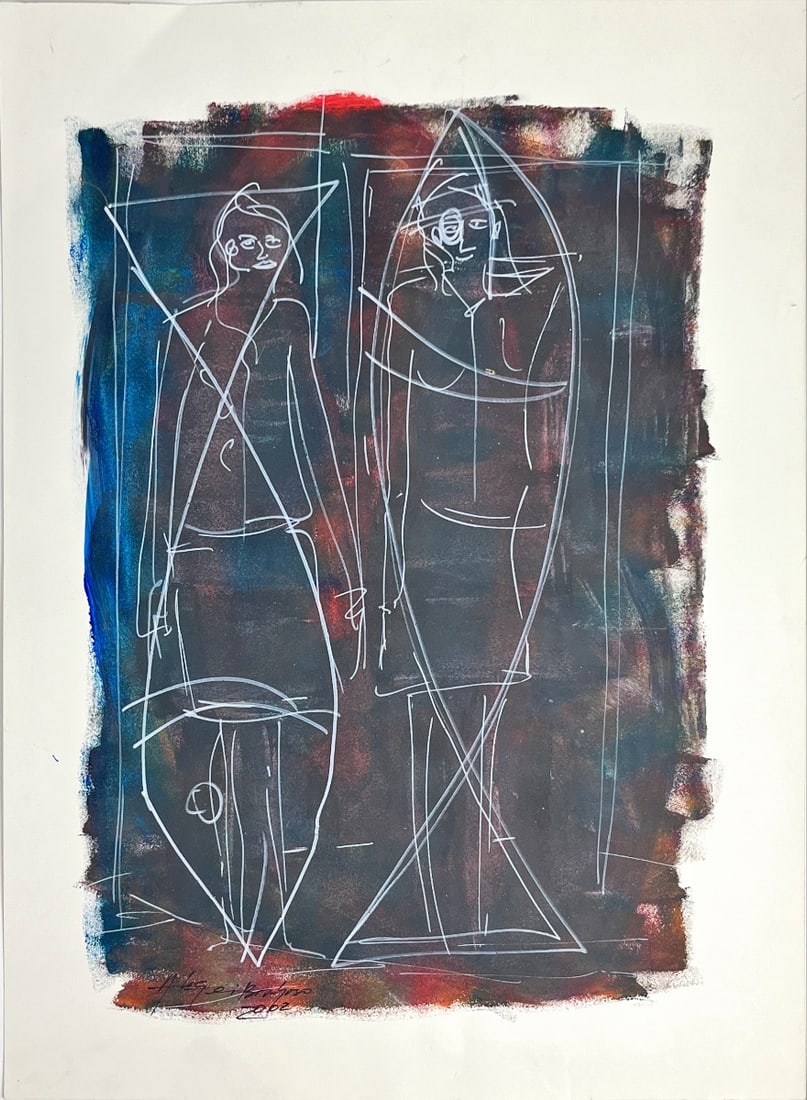 Aksai Brochoso - Oil Painting on paper Hand signed (1 of 1)