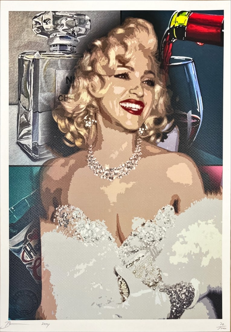 Death NYC - Madonna - Chanel No 5 - Hand signed: Hand signature by the Artist. Original certificate and golden seal included. DEATH NYC's artwork featured in galleries and streets around the world. Recently also featured in the Google Glass