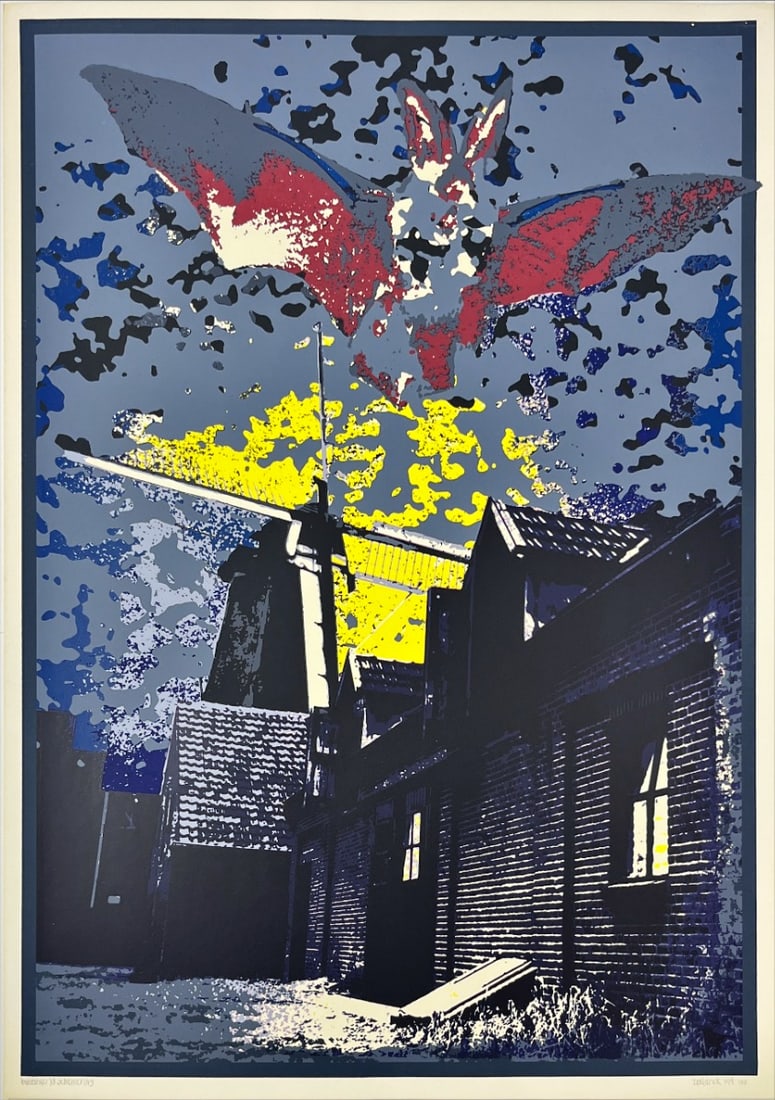 Geert Jan Buitenhuis - Silkscreen - Hand signed: Geert Jan Buitenhuis 1945-Dutch School.Great silkscreen.Comes from the collection of the municipality of The Hague, The Netherlands.