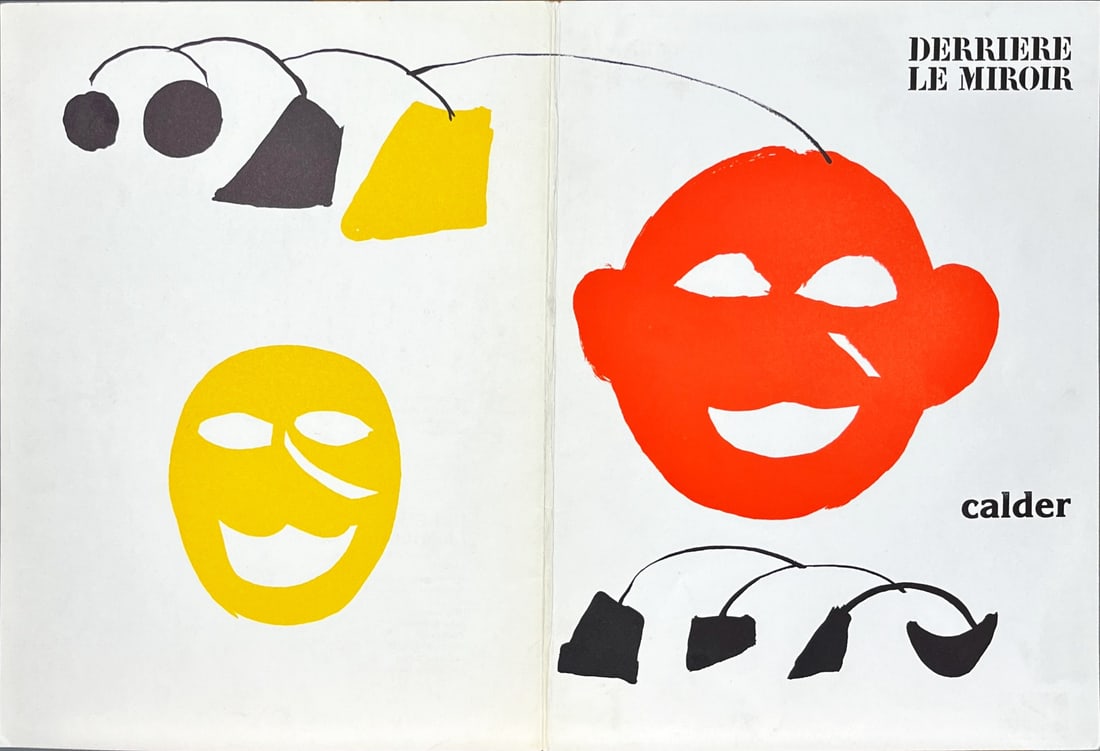 Alexander Calder - Original lithograph DLM: Original lithograph, Cover executed for Derriere le Miroir, nr 221, 1976. Published in Paris by Maeght. There is text on verso. With centerfold.Alexander Calder (; July 22, 1898 – November 11,