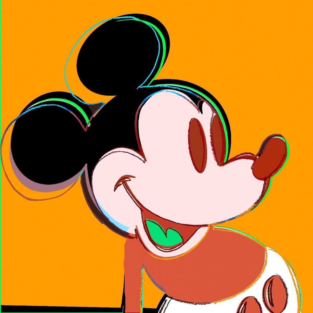 Andy Warhol - Myths - Mickey Mouse - Screenprint with Diamond Dust (1 of 2)