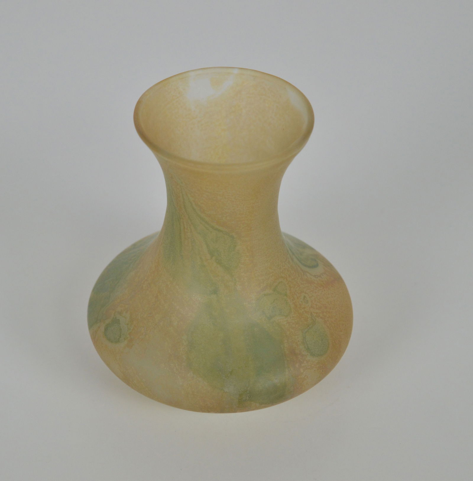 Murano - Glass vase: Vintage Murano Satinato Art Glass Vase. Multi colors spatter. Not hand painted