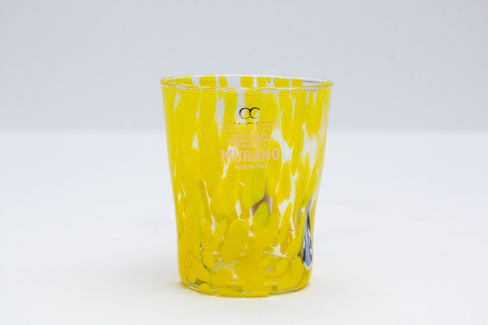 Murano - Glass object: Murano Glass Colpo Artisan Artistico Yellow Glass Hand Made Millefiori