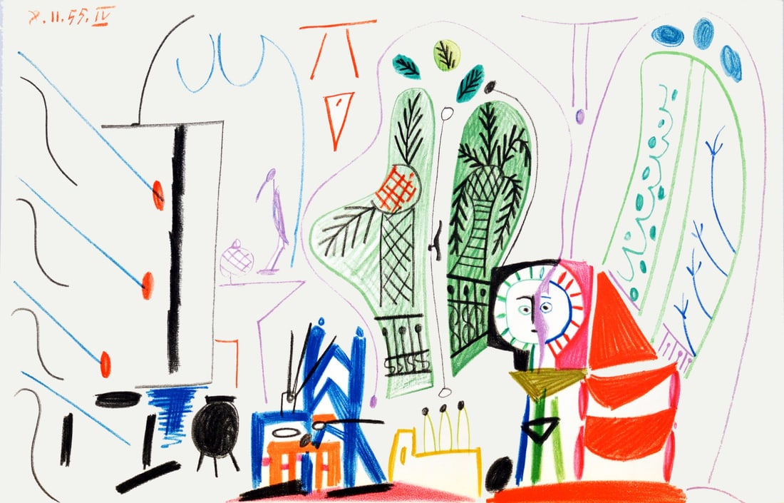 Pablo Picasso,after, after - Carnet de la Californie: Picasso, Pablo, after lithograph | Carnet Californie #PABLOPICASSO (1881-1973) CARNET de la CALIFORNIE Lithograph 15.11.55 Pablo Picasso lithograph | Carnet de la Californie Medium: lithograph (after