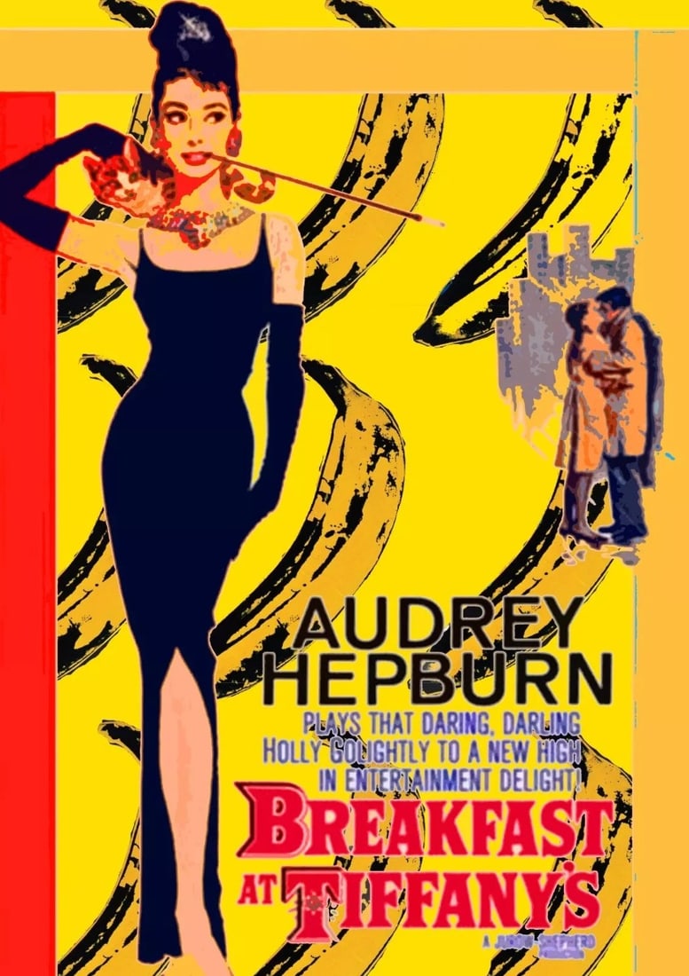 Death NYC - Audrey Hepburn Breakfast at Tiffany's - Hand signed: Hand signature by the Artist. Original certificate and golden seal included. DEATH NYC's artwork featured in galleries and streets around the world. Recently also featured in the Google Glass