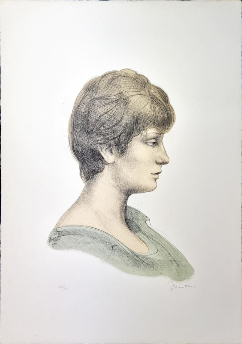 Ferruccio Mataresi - Lithograph - Handsigned: Ferruccio Mataresi (1928 – 2009) was born in Livorno and began his artistic career in 1940 with the teaching of the painter Eugenio Carraresi it continues the study in the Accademia delle Belle