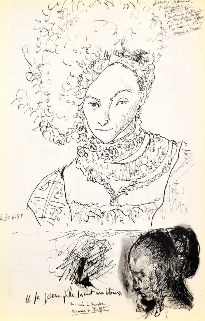 Picasso, Pablo, after - Carnet de la Californie: Picasso, Pablo, after lithograph | Carnet Californie #PABLOPICASSO (1881-1973) CARNET de la CALIFORNIE Lithograph 15.11.55 Pablo Picasso lithograph | Carnet de la Californie Medium: lithograph (after