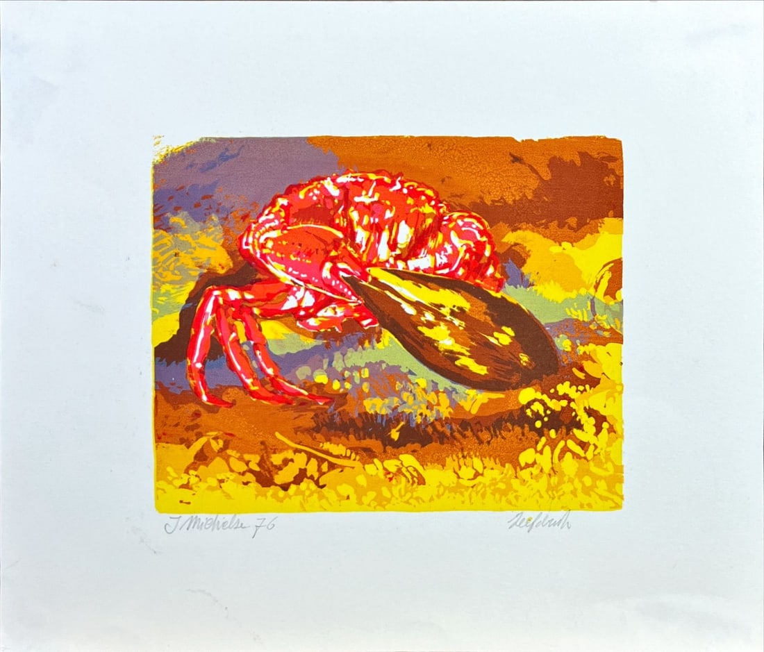 Jan (J.C.A.) Michielsen - Silkscreen - Hand Signed: Michielsen, Jan - 1939-2010 Jan Michielsen was a Dutch graphic artist and painter. Jan Michielsen trained at the Academy of Fine Arts Sint-Joost. He also taught there until 1980. He lived and worked