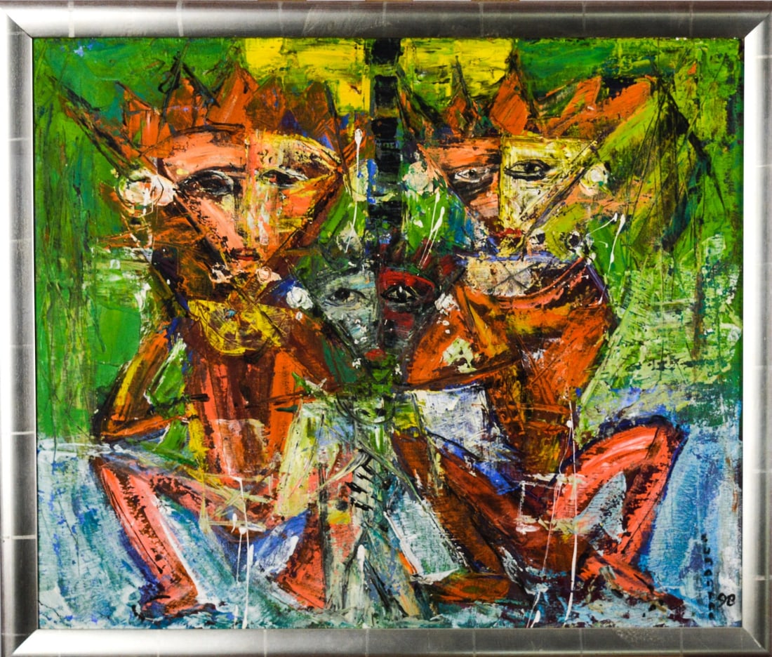 Symantra, Wayan - Oil Painting.: Handsigned