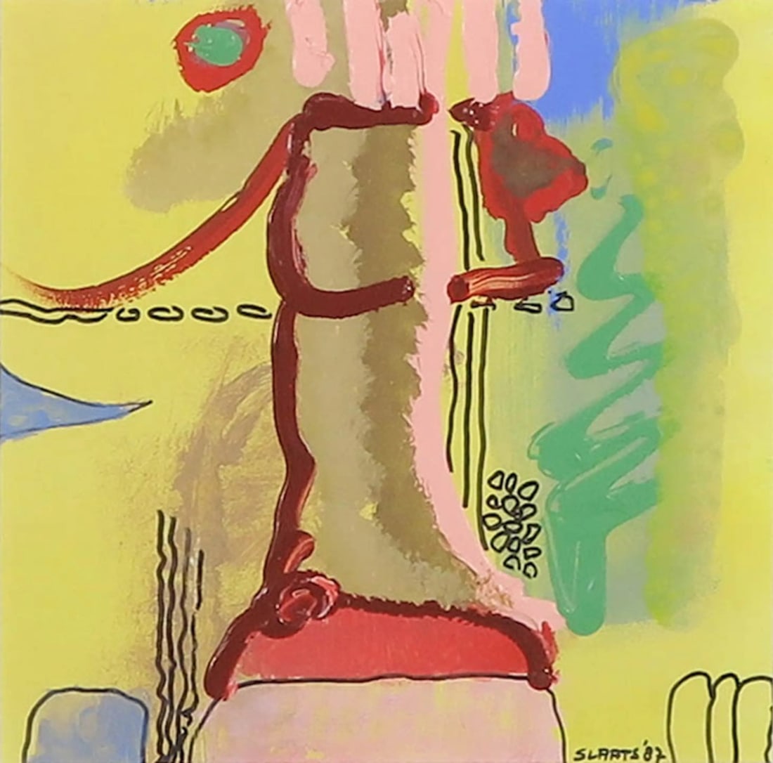 Miriam Slaats - Mixed Techniques - Handsigned: Miriam Slaats 1958 - is a versatile visual artist of international stature. Her work is authentic, intense, strong and dynamic. The paintings are both light-hearted and profound and penetrate to the