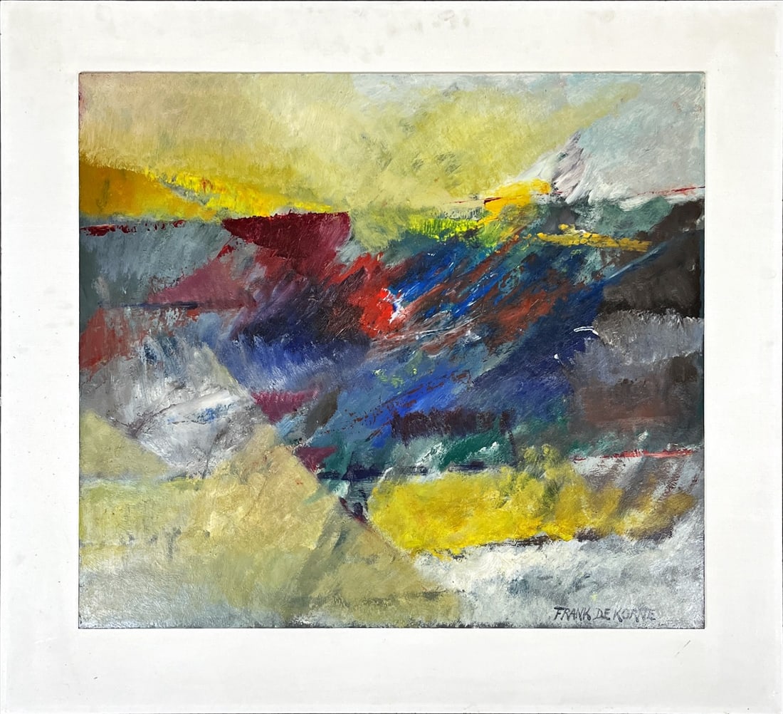 Frank de Korne - Oil panting - Hand signed: Frank de Korne was a Dutch artist born in Utrecht in 1953 who died in 2008. He was a painter teacher and restorer of oil paintings. He took classes at the Academy of Visual Arts in Utrecht and at