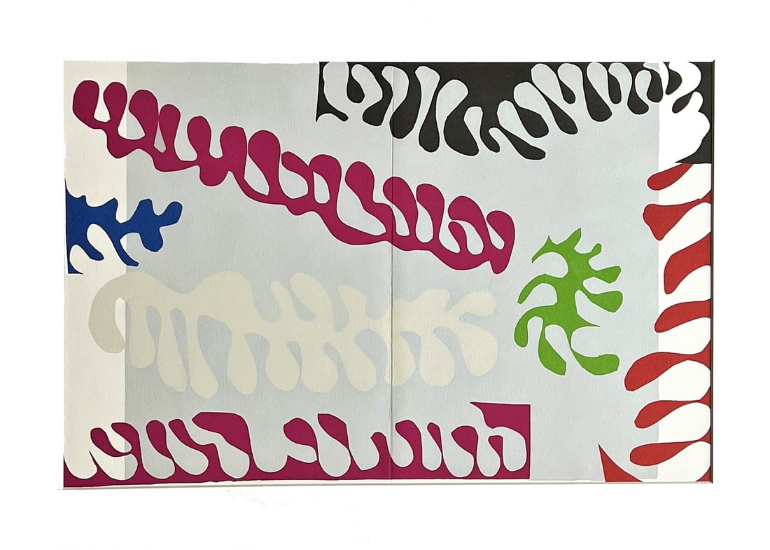 Henri Matisse - Lithograph: Henri Matisse. Lithograph from DLMWith usual fold in the middle, from DLM (Derrière Le Miroir)Comes with Passe-Partout