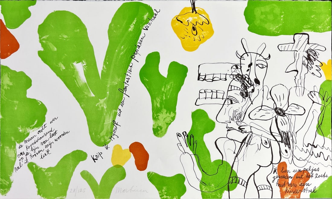 Anton Martineau - Lithograph - Hand signed: Anton MARTINEAU (Amsterdam 1926 - Amsterdam 2017Martineau taught painting at the Willem de Kooning Academy in Rotterdam (1978 - 1988).He was also a lecturer at the Free Academy in The Hague (1969)