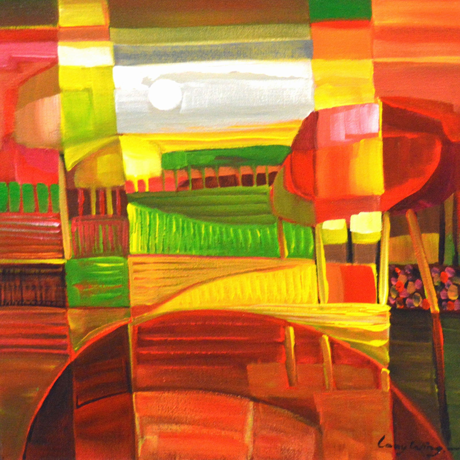 Wing, Lony - Acryl Painting - Handsigned: Hand signature by the Artist. Comes with COA.Acrylic painting on canvas and stretcher.