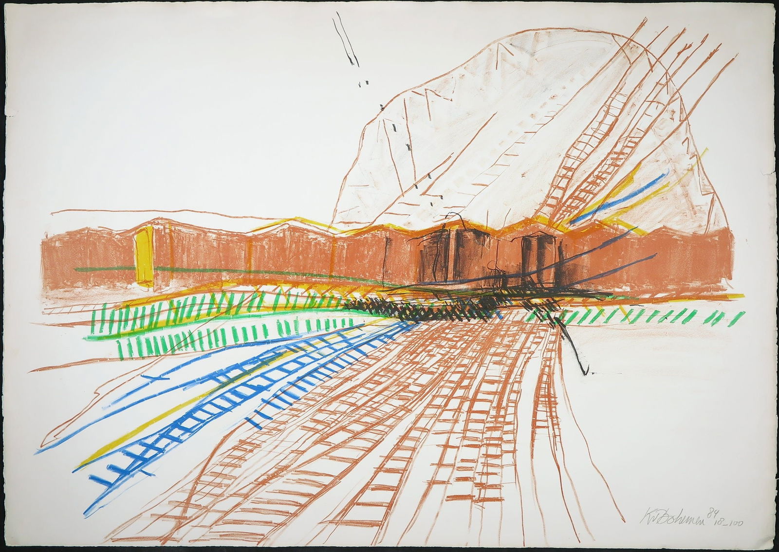 Bohemen, Kees van - Silkscreen - Handsigned: Hand-Signed and numered by the Artist.Damage along the edges (pieces torn/wrinkled) Take a good look at the pictures. With a good framing you can't see any of this.