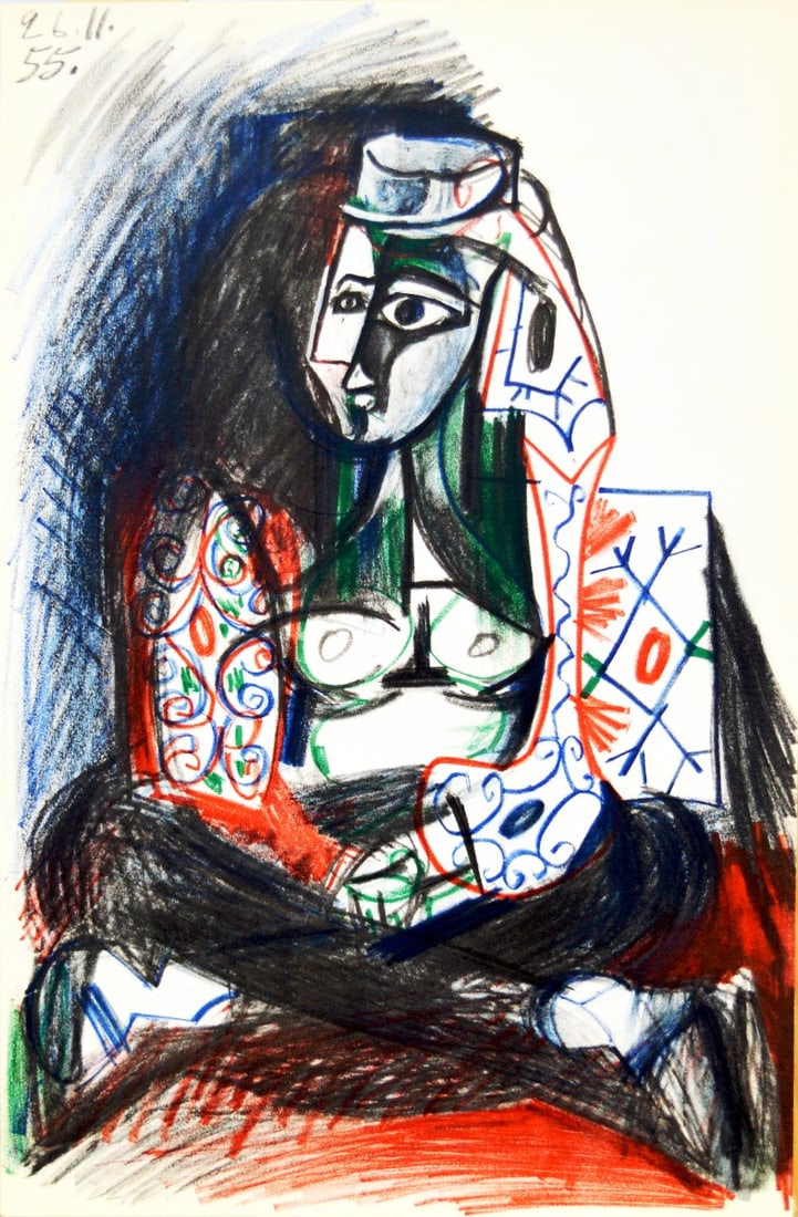 Picasso, Pablo, after - Carnet de la Californie: Picasso, Pablo, after lithograph | Carnet Californie #PABLOPICASSO (1881-1973) CARNET de la CALIFORNIE Lithograph 15.11.55 Pablo Picasso lithograph | Carnet de la Californie Medium: lithograph (after