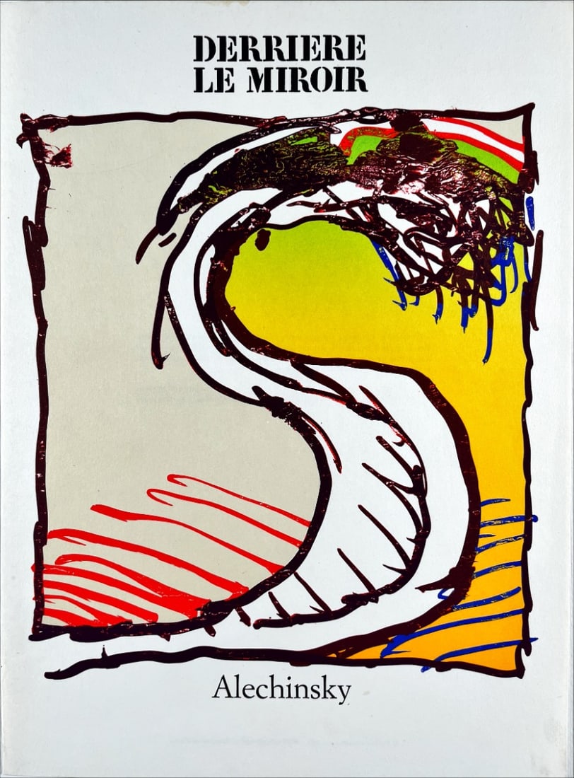 Alechinsky, P. - Original lithograph: Pierre Alechinsky - Cover- Original lithograph, Executed for Derriere le Miroir nr 247, 1981. Published in Paris by Maeght. There is text on verso.