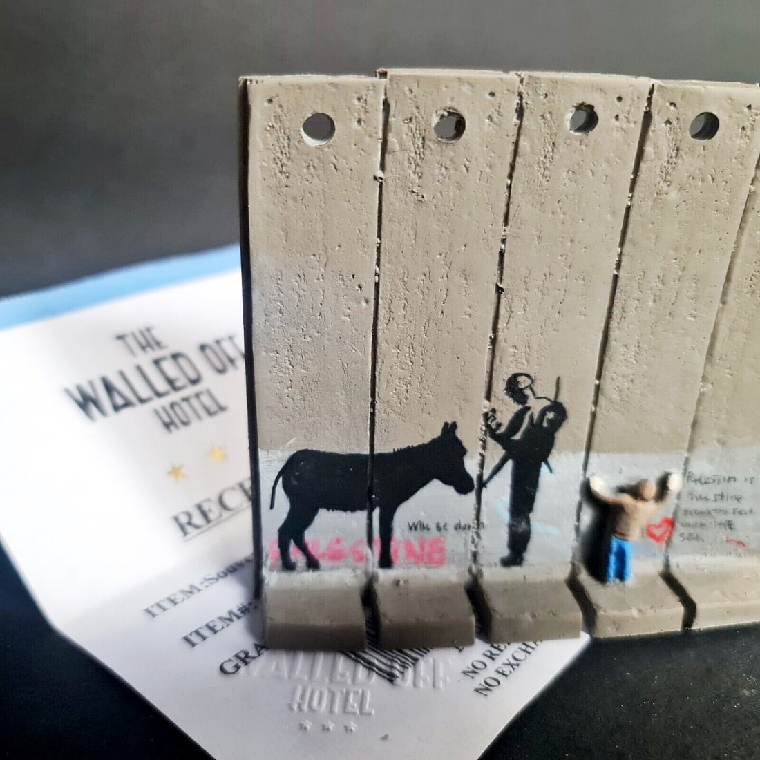Banksy - Walled Off Hotel -Sculpture - receipt included - 2