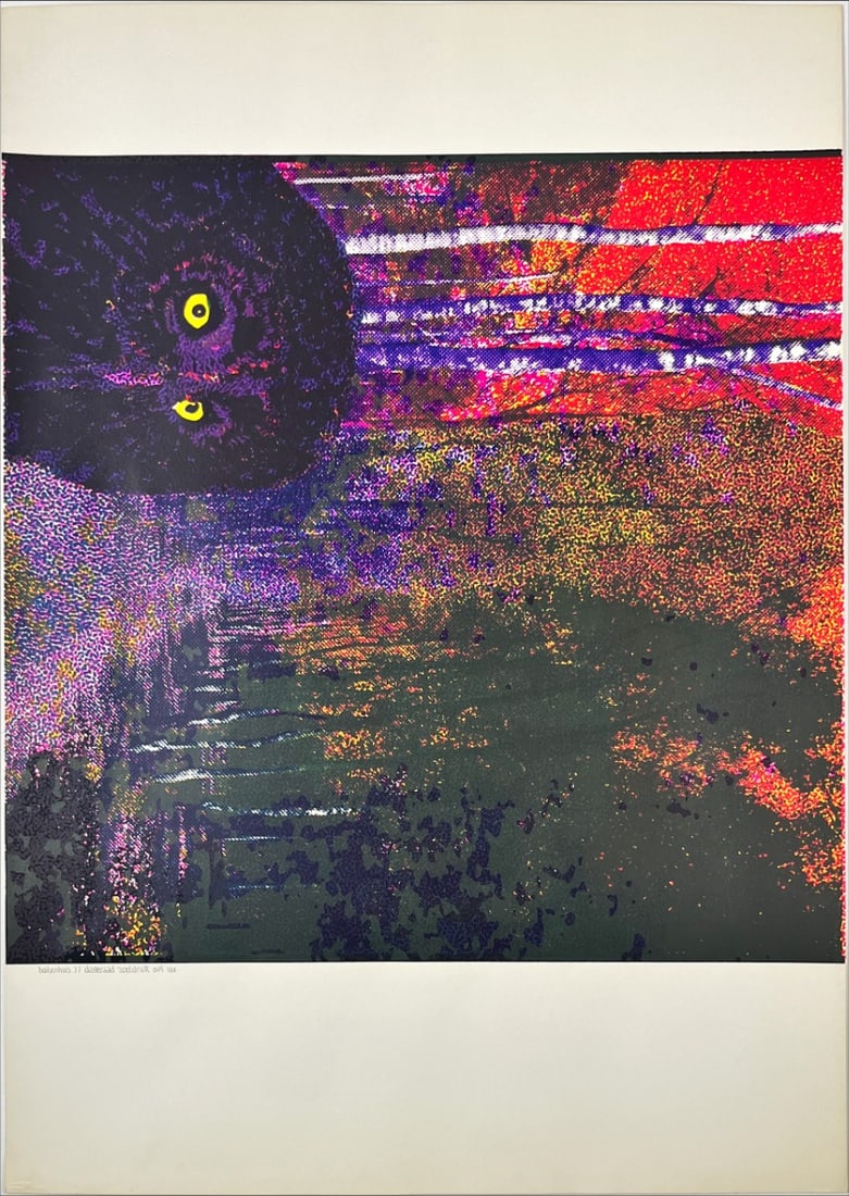 Geert Jan Buitenhuis - Silkscreen - Hand signed: Geert Jan Buitenhuis 1945-Dutch School.Great silkscreen.Comes from the collection of the municipality of The Hague, The Netherlands.