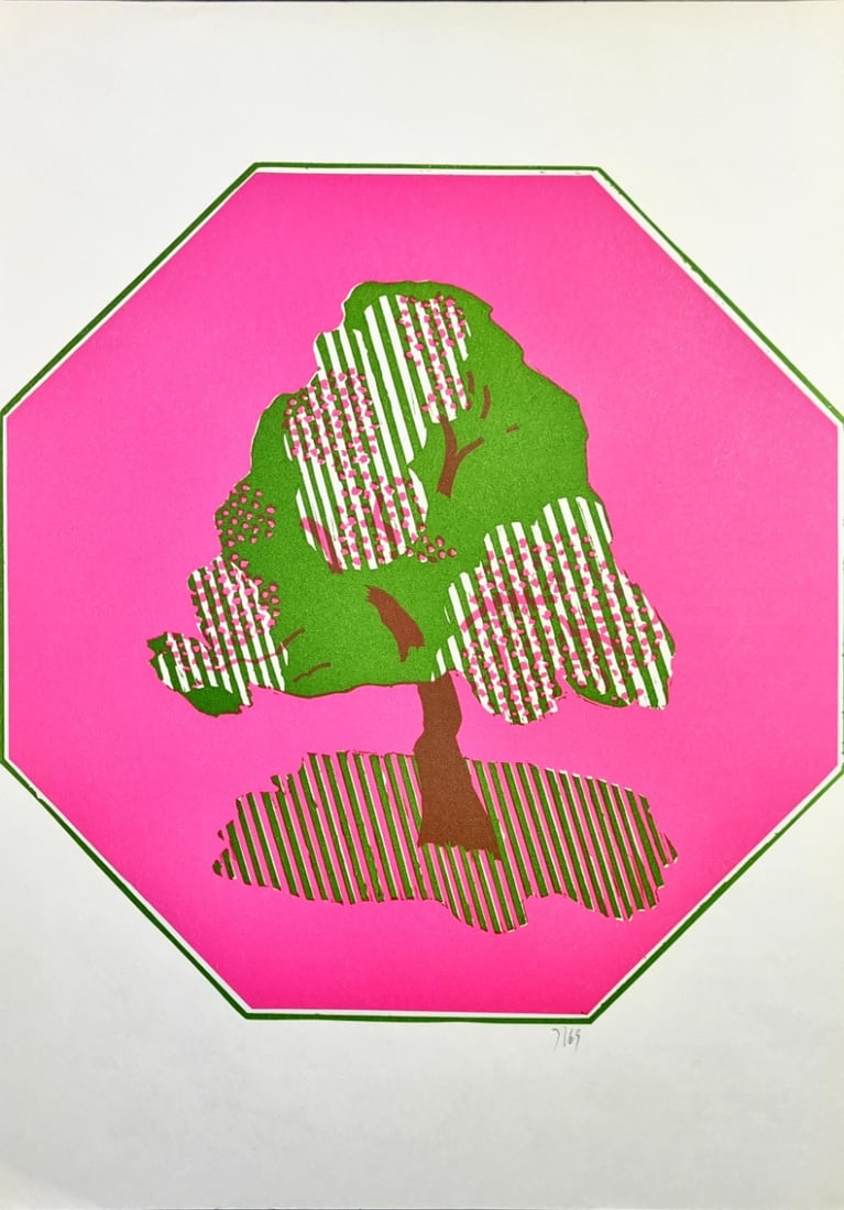 Unknown / Unreadable Artist - Lithograph: Great item from a Unreadable German Artist.Comes from the collection of the municipality of The Hague, The Netherlands.Text verso