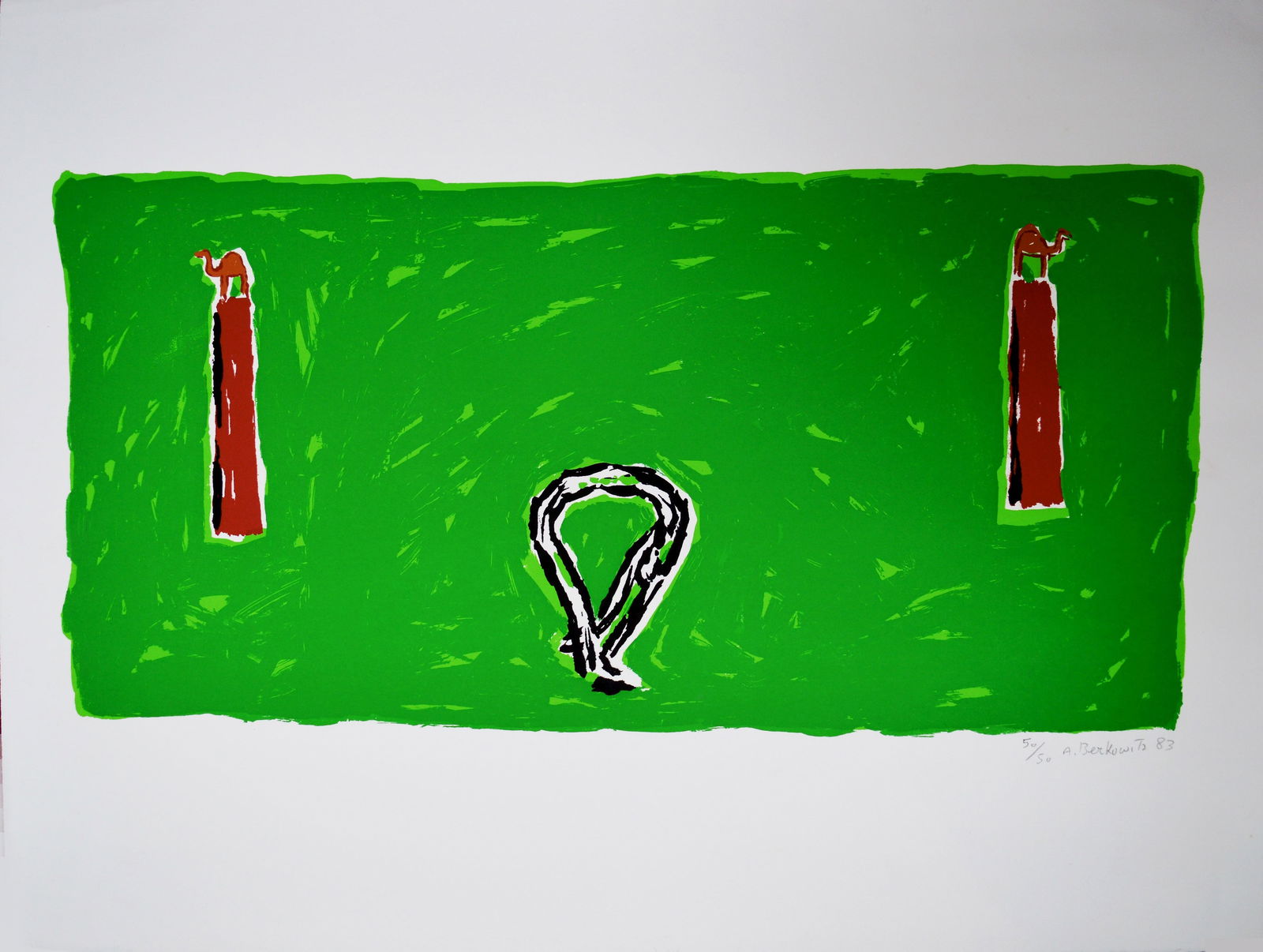 Berkowitz, A. - Silkscreen: Hand-Signed, numbered, titled and dated by the Artist.