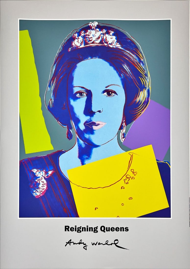 Andy Warhol - Reigning Queens: Andy Warhol. Printed by George C.P. Mulder Amsterdam, The Netherlands.Poster of Reigning Queens: Queen Beatrix of the Netherlands (1985)
