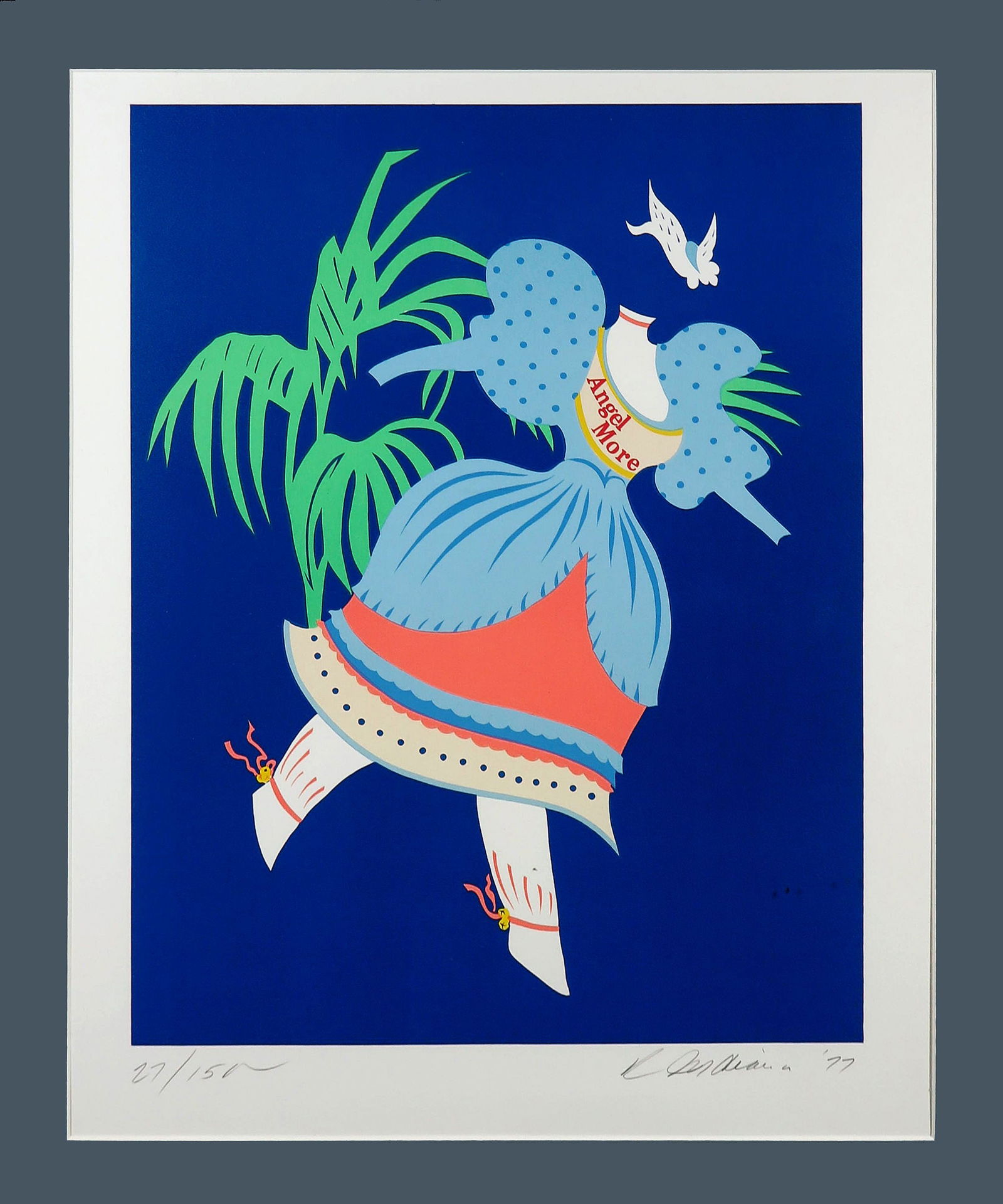 Indiana, Robert - Lithograph - Handgesigned: Hand-signed and numbered in pencil by the Artist. Comes with Passe Partout. Title: Angel More from Mother of us All