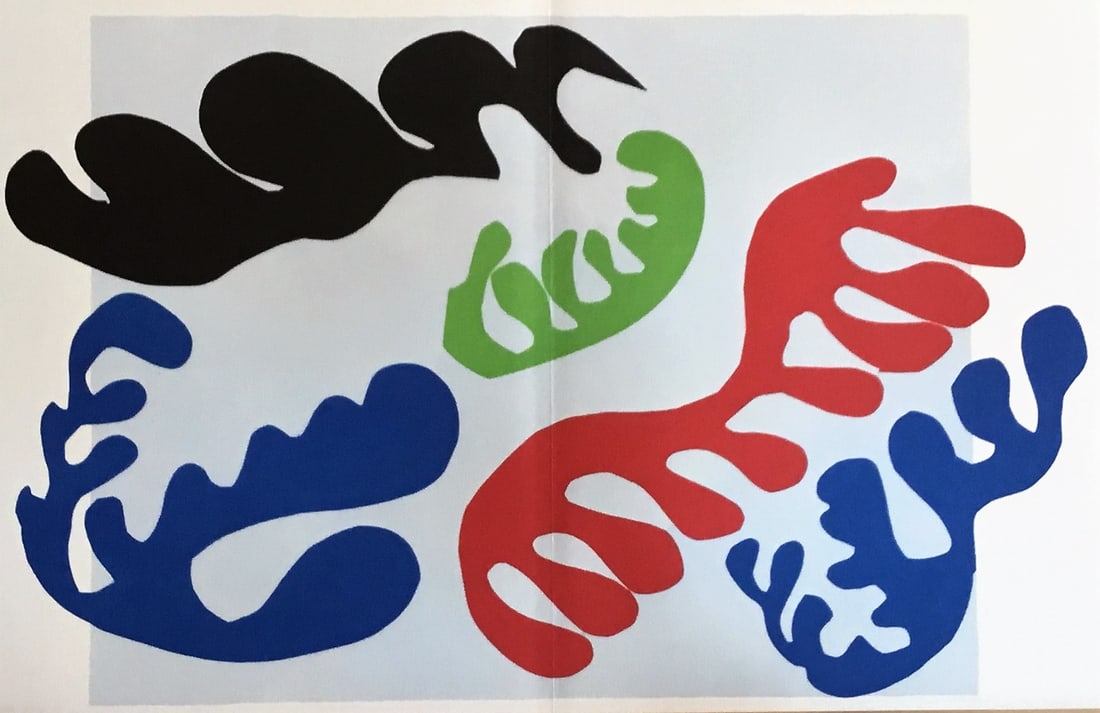 Henri Matisse - Lithograph - Portfolio Jazz: Henri Matisse 1869-1954World famous French artist.Lithograph from the portfolio Jazz. Printed 2012 for Tate gallery.With center fold