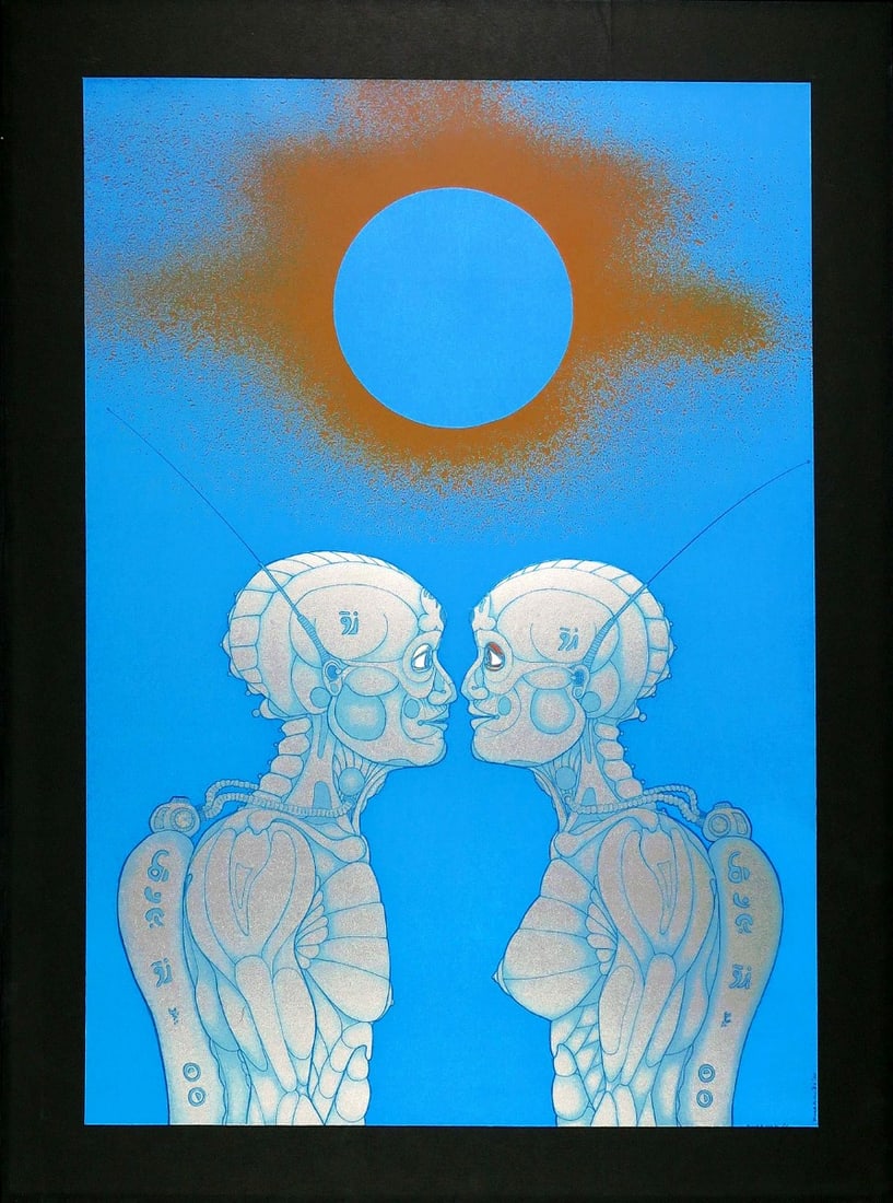 Ruud Aarbodem - Silkscreen: Ruud Aarbodem 1949. Hand-Signed and numbered.Education:Royal Academy of Art, The Hague (drawing and painting) 1965-68.Academy of B. K., Rotterdam (Creative Pedagogical Didactic continuing education