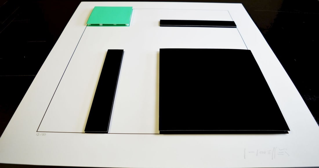 Honegger, Gotfried - 3D Construction - Handsigned - 2