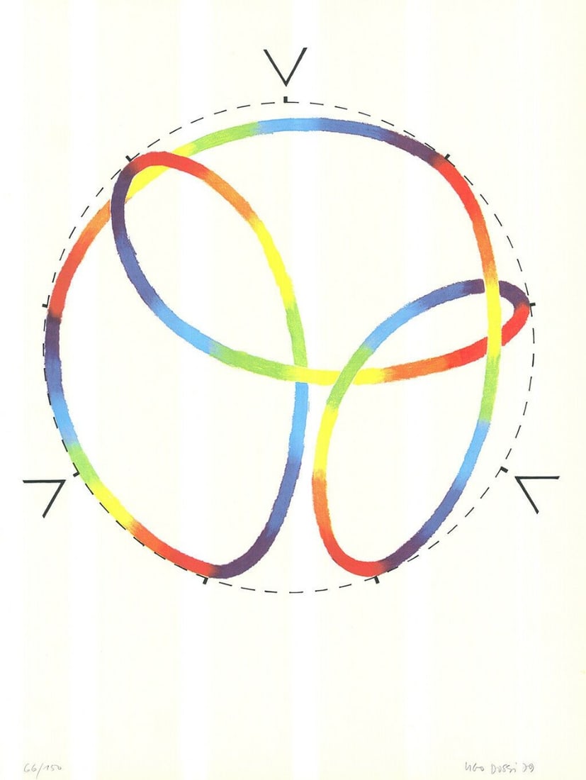 Dossi, Ugi - Lithograph - Handsigned: Hand-Signed and numbered by the Artist.Ugo Dossi (1943), German conceptual artist