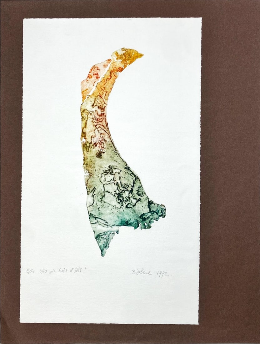 La Robe d'Isis - Etching - Hand-signed: Great Etching print by probably a Polish artistHand-signed