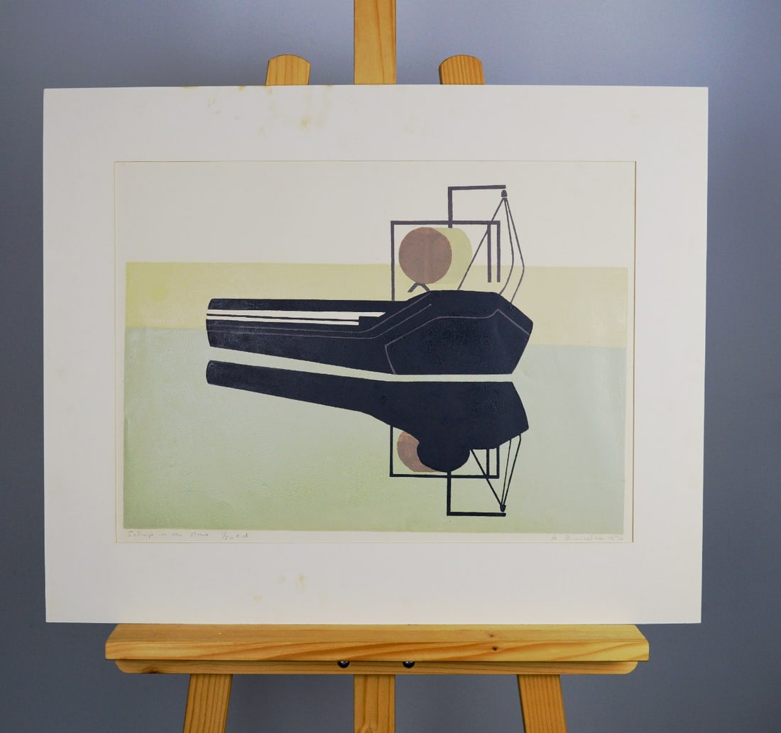 A. Buiklaar - Silkscreen: Handsigned, titled, numbered and dated, Comes with Passe-Partout (Passe-Partout has some stains).